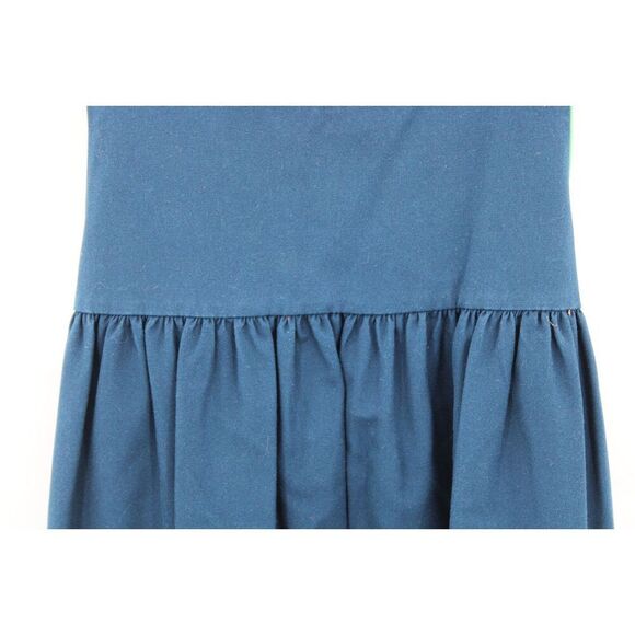 Vintage Chocolate Soup Girls Size 12 Navy With Green Trim Dress - Picture 3 of 10